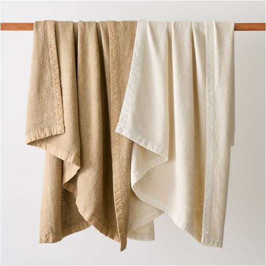 Viscose Linen Throw | West Elm (US)
