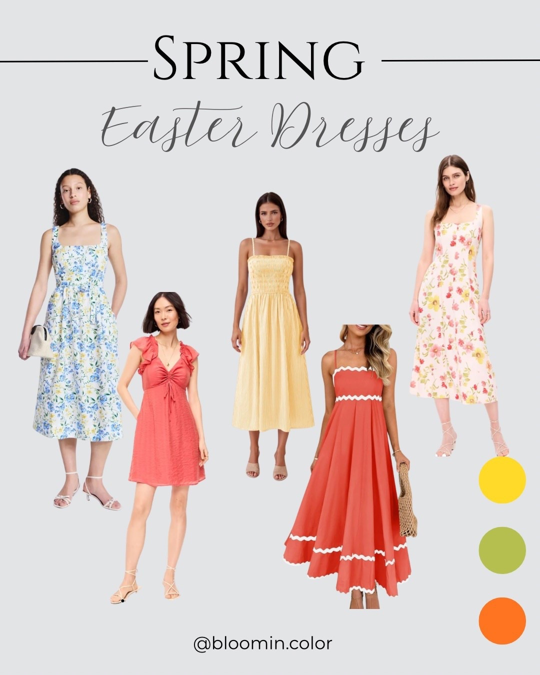 Easter dresses for the Spring Color palette 

#LTKOver40 #LTKSeasonal #LTKootd