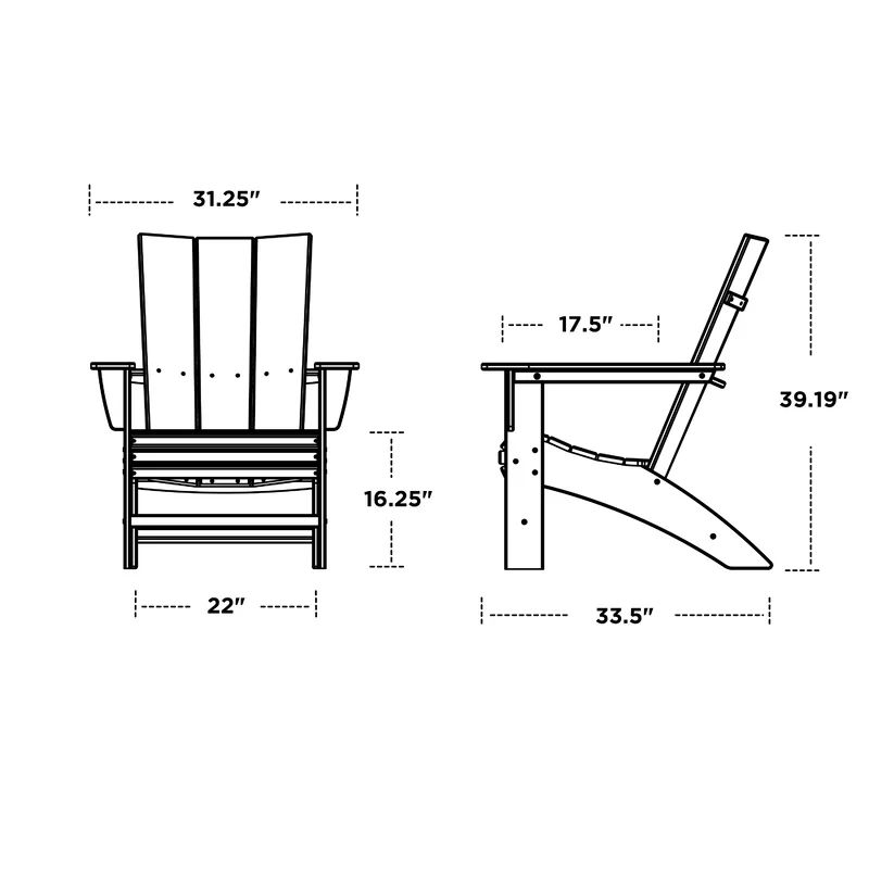 Modern Curveback Adirondack Chair | Wayfair North America