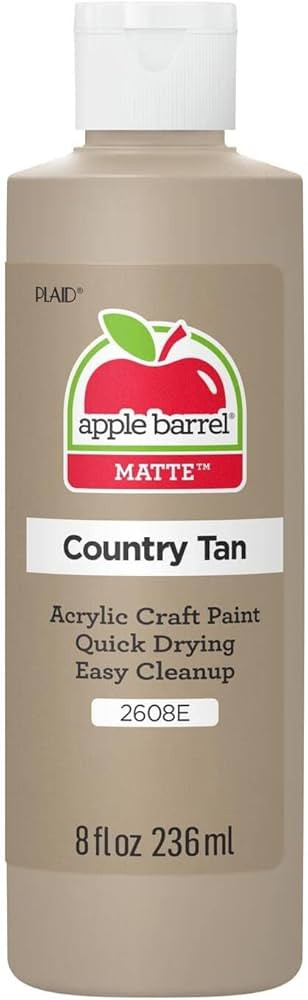 Apple Barrel Acrylic Paint in Assorted Colors (8 oz), K2608 Country Tan- Pack of 1 | Amazon (US)
