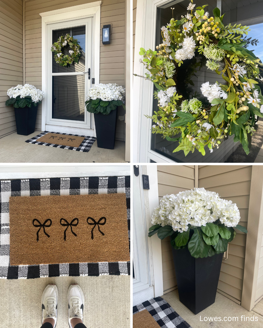 My little trick for early spring planters 🌿
Faux hydrangeas + grouping a few stems together = way fuller look
I ordered everything from @loweshomeimprovement online and used delivery to get it here in time
Linked everything here 👇 

 #ad #LowesPartner #springporch #springwreath #fauxhydrangeas #welcomemat #porchdecor #porchrug #porchrefresh #porchplanters #LTKSeasonal #LTKHome