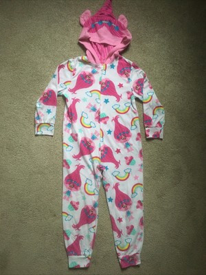 DreamWorks Trolls size 6 zip up hooded Pajamas comfy cute VGUC | eBay US