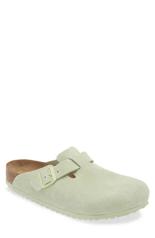 Birkenstock Boston Soft Clog in Green at Nordstrom, Size 12-12.5Us | Nordstrom