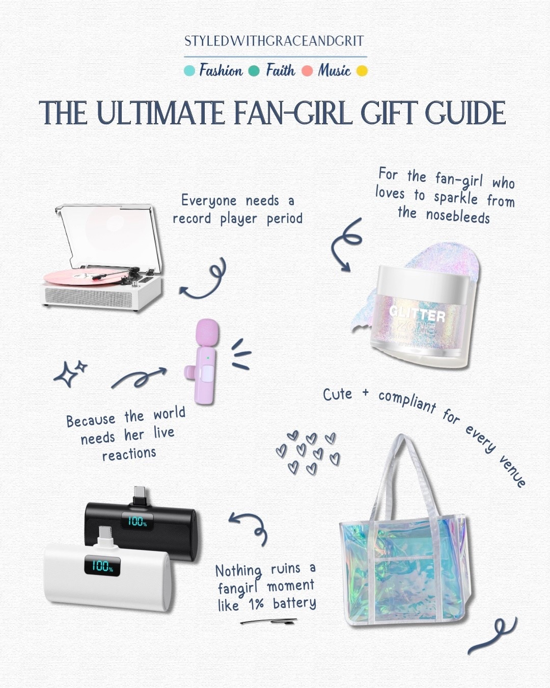 Fan girl gift guide part one: Essentails

#LTKCyberWeek #LTKGiftGuide #LTKHoliday