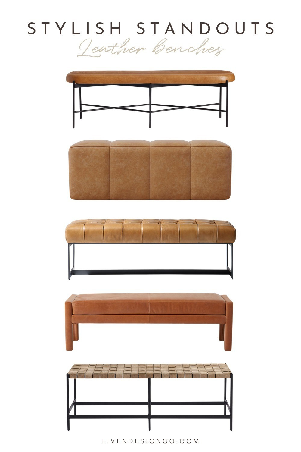 Leather bench. Accent bench. Entryway bench 

#LTKSeasonal #LTKHome #LTKStyleTip