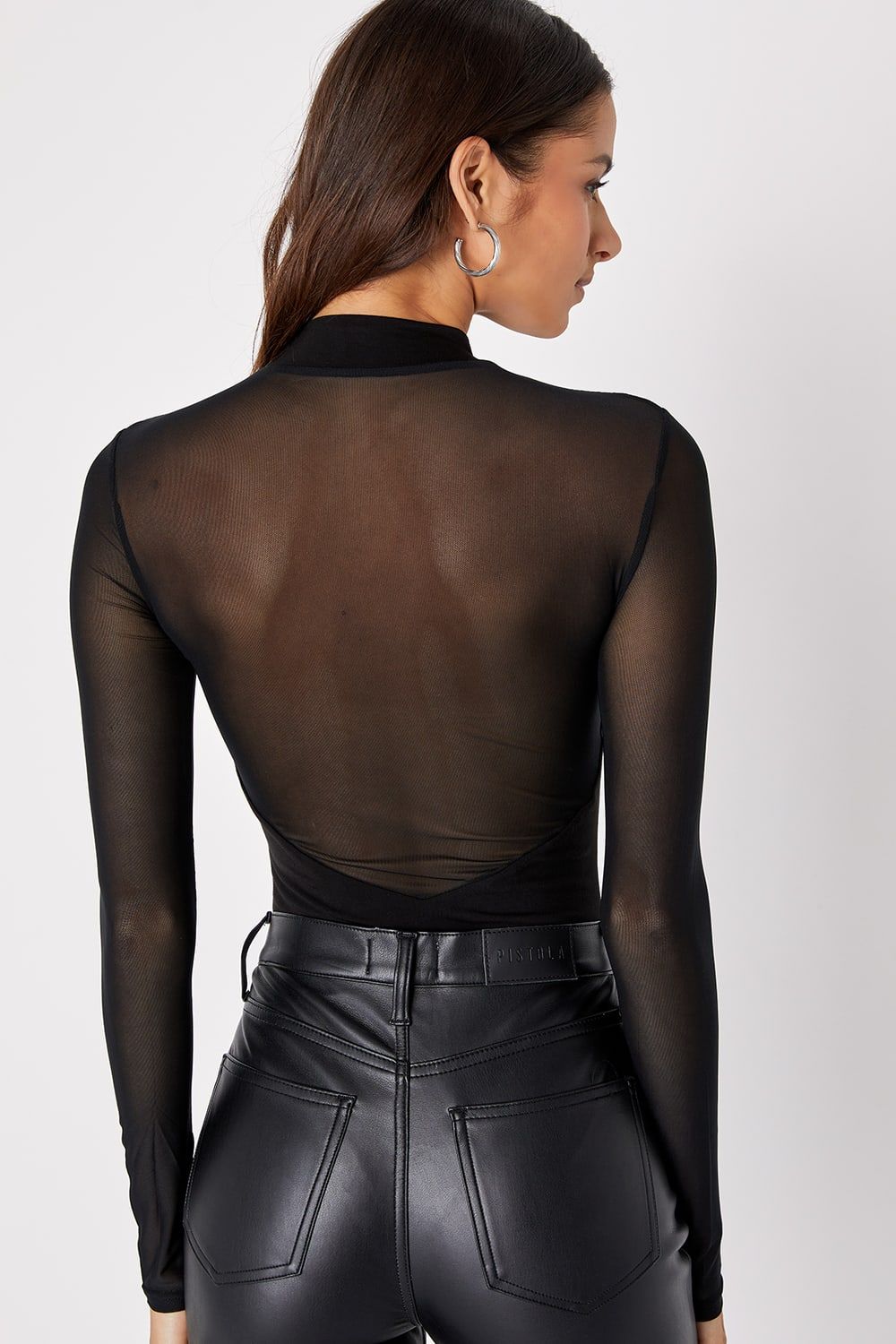 Entrancing Black Mesh Long Sleeve Bodysuit | Lulus (US)