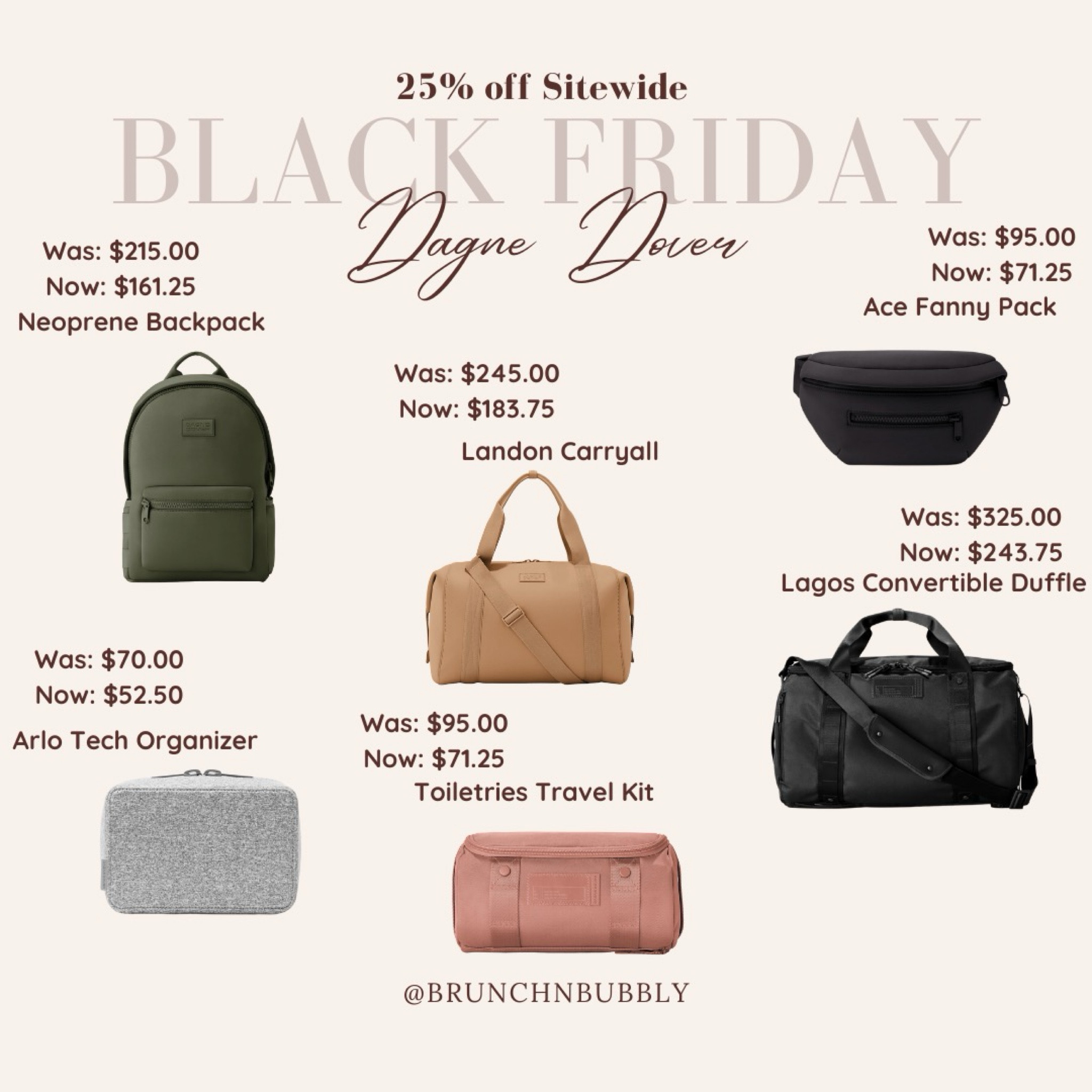 BLACK FRIDAY SALE
Dagne dover is 25% off sitewide! These are honestly my favorite travel bags! Such great quality and a great size for anywhere you go

#LTKHoliday #LTKGiftGuide #LTKCyberWeek