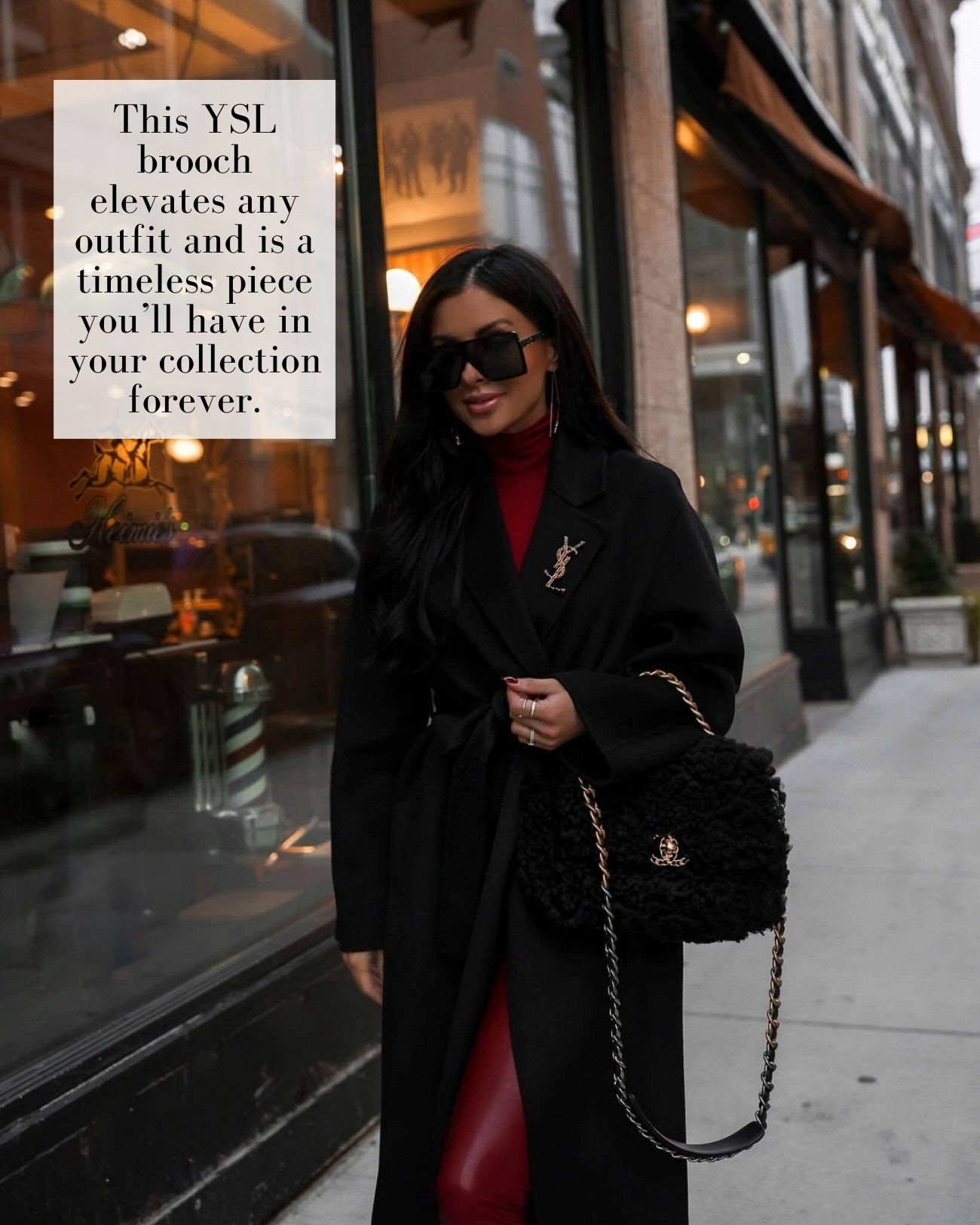 Winter outfit ideas
Mango black coat
Ysl brooch
Faux leather leggings
Oxblood bodysuit 

#LTKSeasonal #LTKootd #LTKPetite