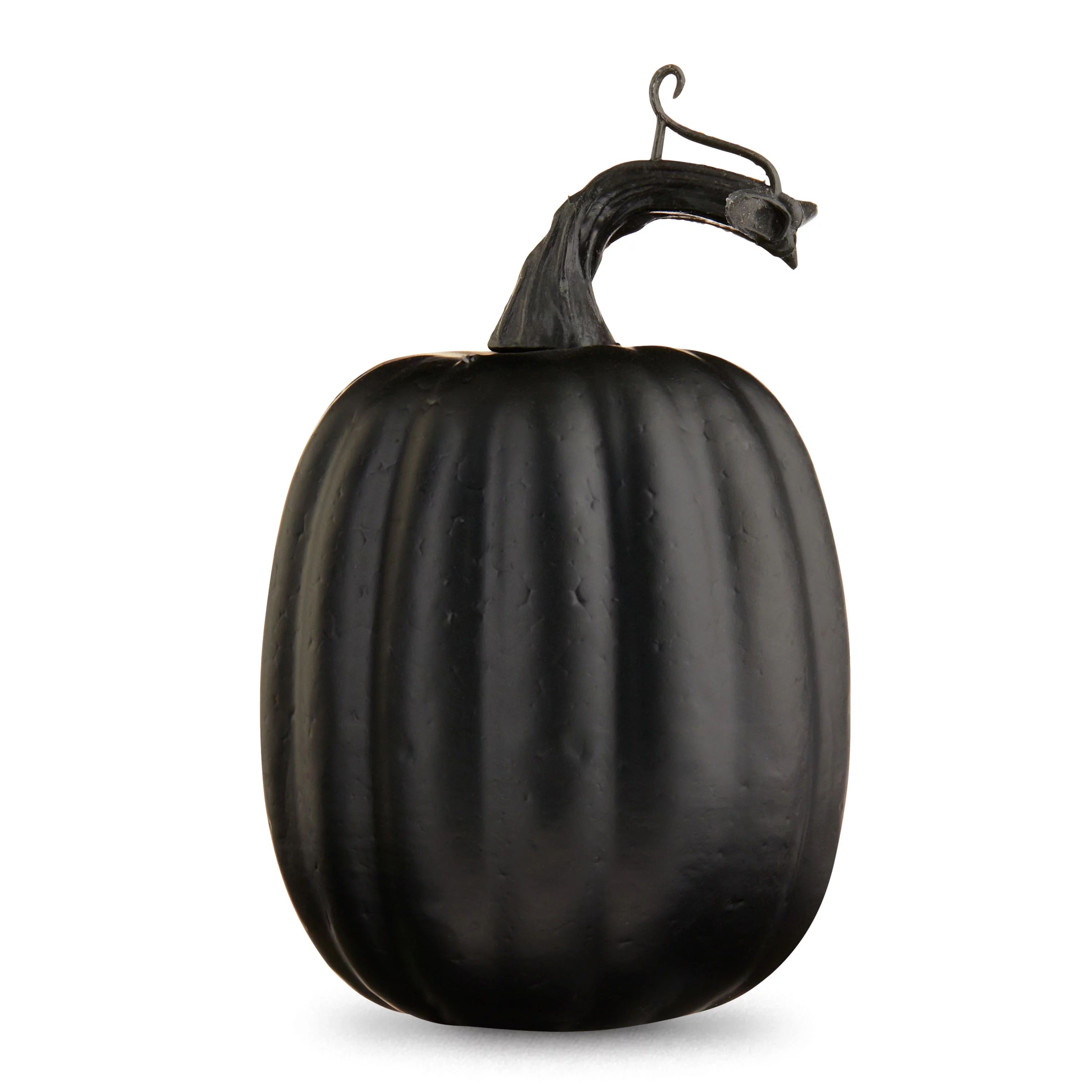 Halloween Mini Foam Pumpkin Decoration, Black, 3 in L x 3in  W x 5 in H, by Way To Celebrate | Walmart (US)