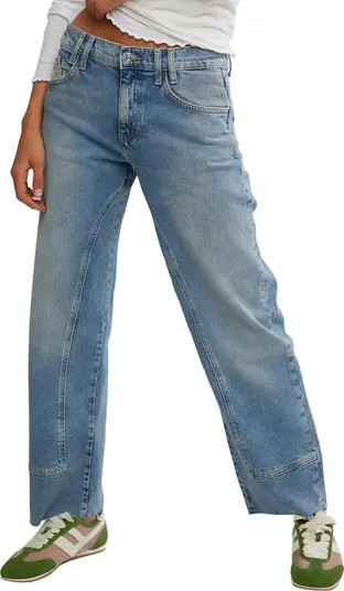 We the Free Risk Taker Raw Hem Straight Leg Jeans | Nordstrom