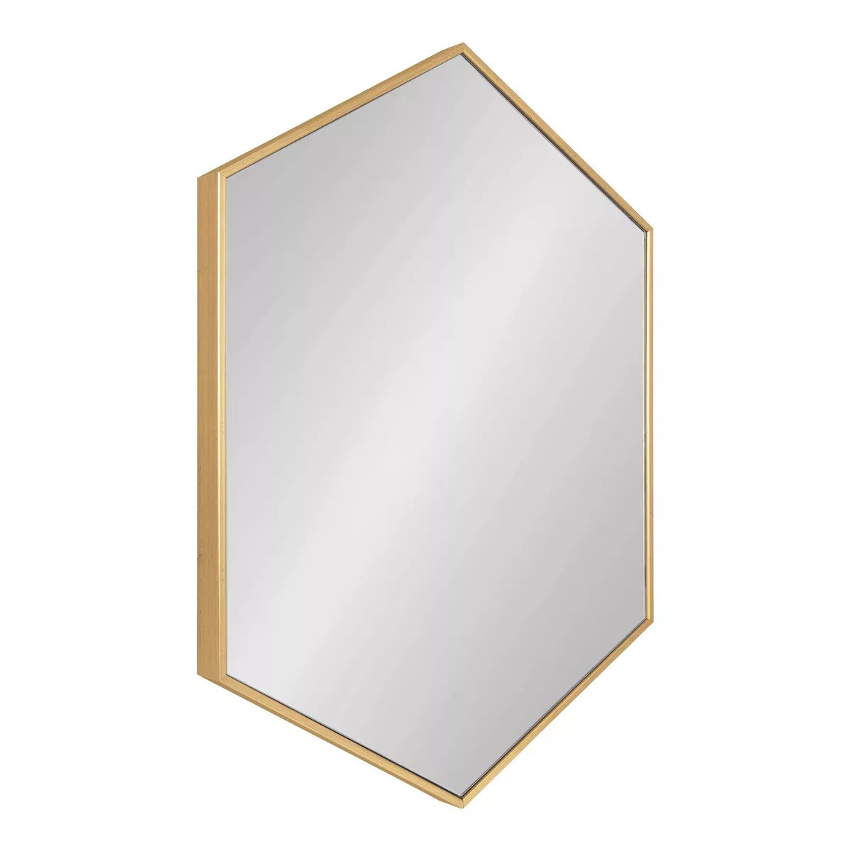 22" x 31" Rhodes Hexagon Wall Mirror Gold - Kate & Laurel All Things Decor | Target