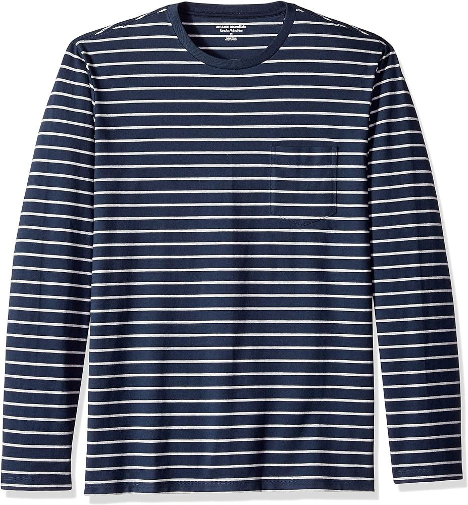Amazon Essentials Men's Regular-Fit Crewneck Long-Sleeve T-Shirts | Amazon (US)