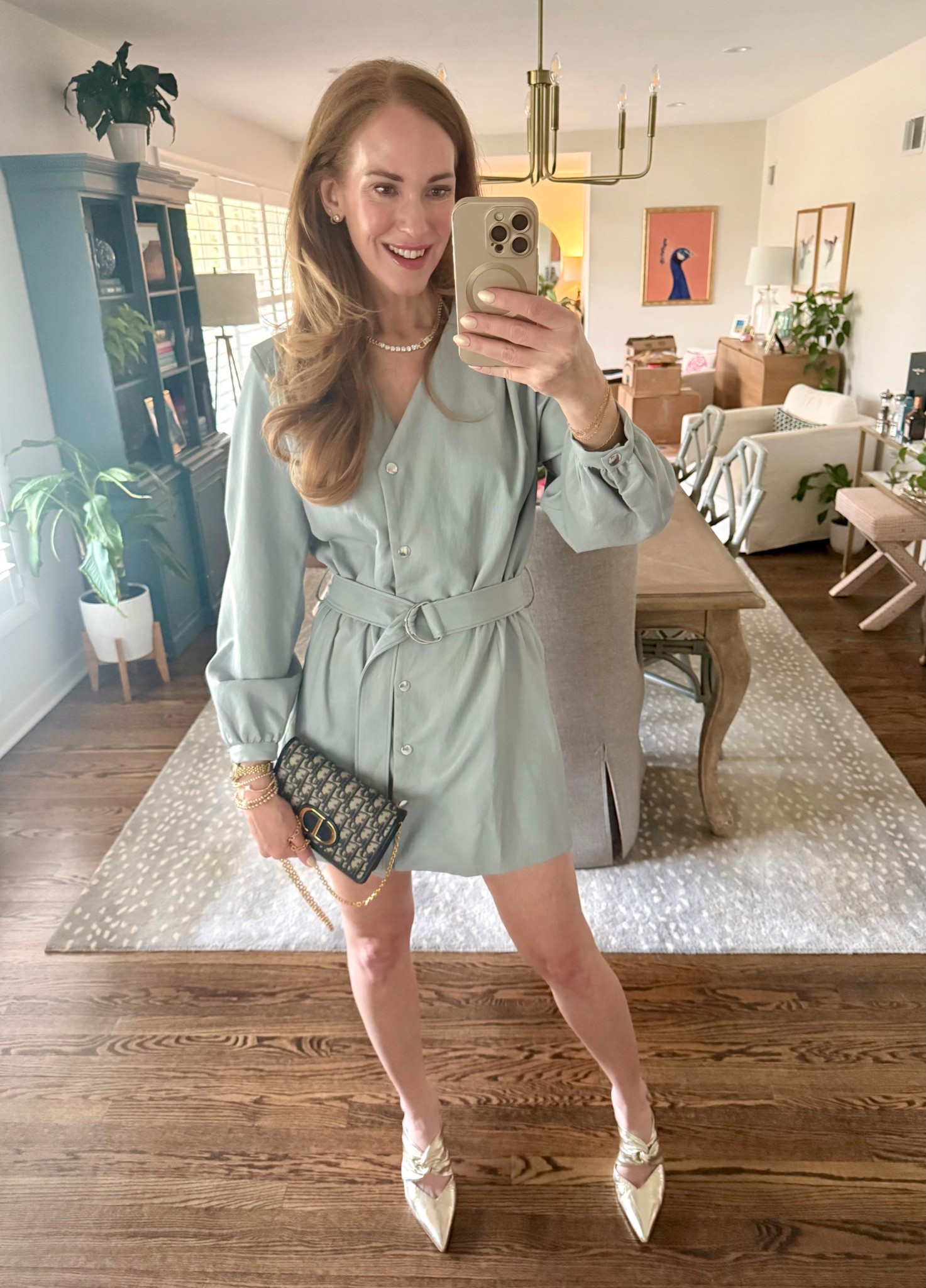 Not feeling blue in this pretty soft @Zara blue leather dress for my birthday dinner! 🩵

#LTKootd #LTKSeasonal #LTKOver40