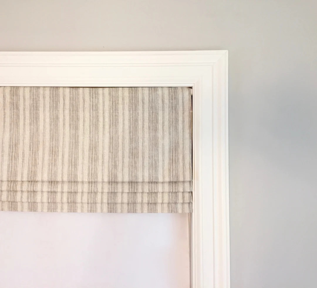 Faux Roman Shade.  Magnolia Home Fashions Brunswick Stone. Other colors available. | Etsy (US)