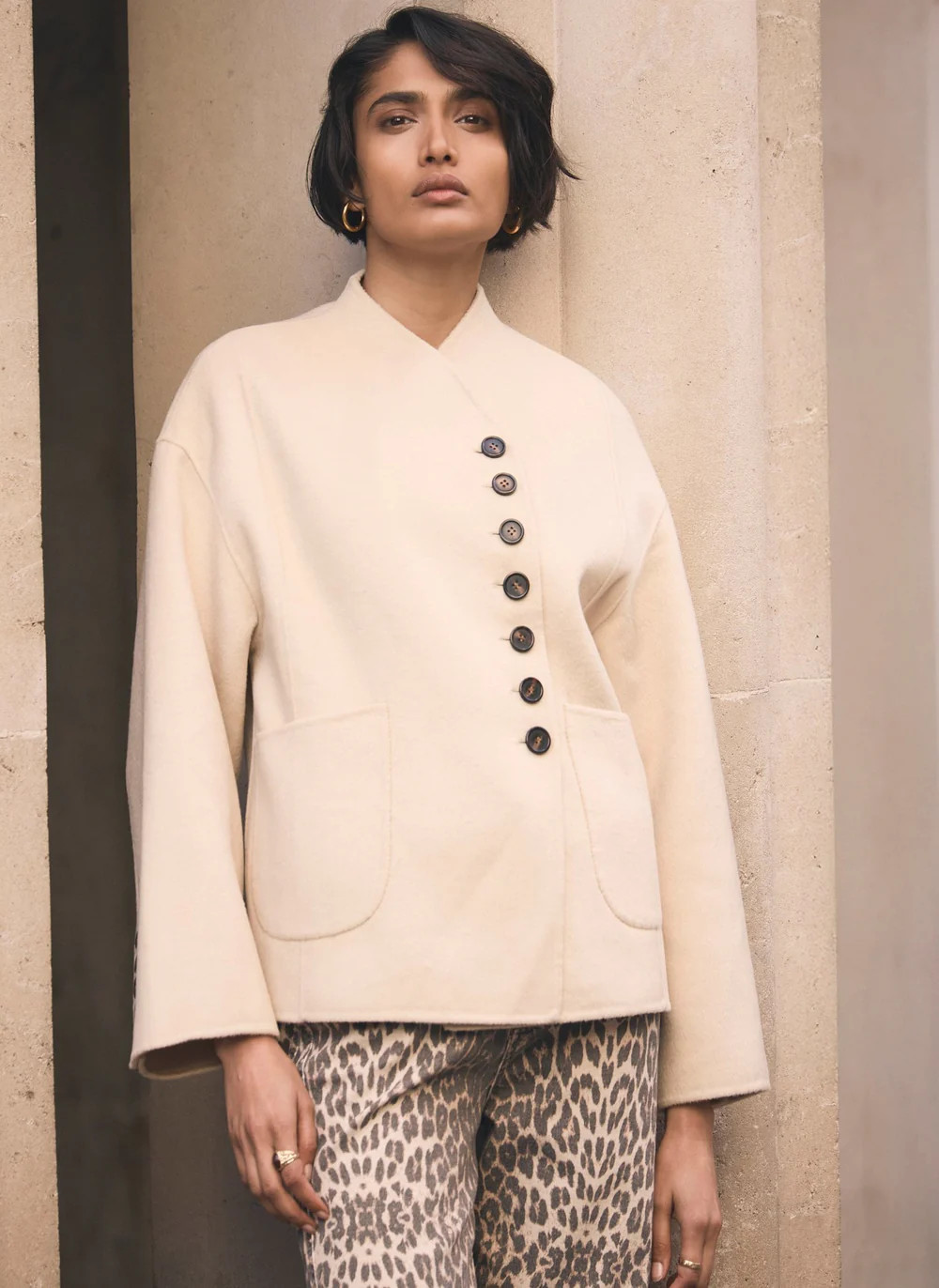 SHOP THE LOOKNeutral Hand Finished Button Detail JacketWAS£199.00NOW£99.00Colour: YellowSize Gu... | Mint Velvet