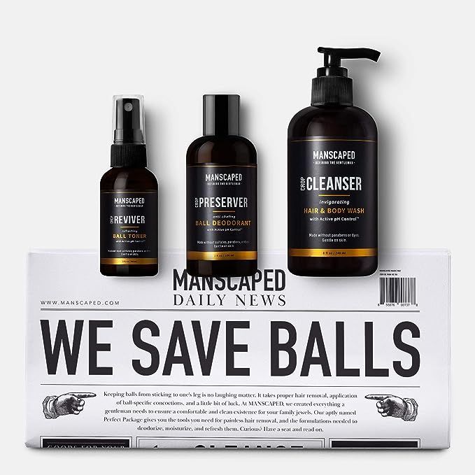 Manscaped Crop Essentials, Male Care Hygiene Bundle, Includes Invigorating Body Wash, Moisturizin... | Amazon (US)