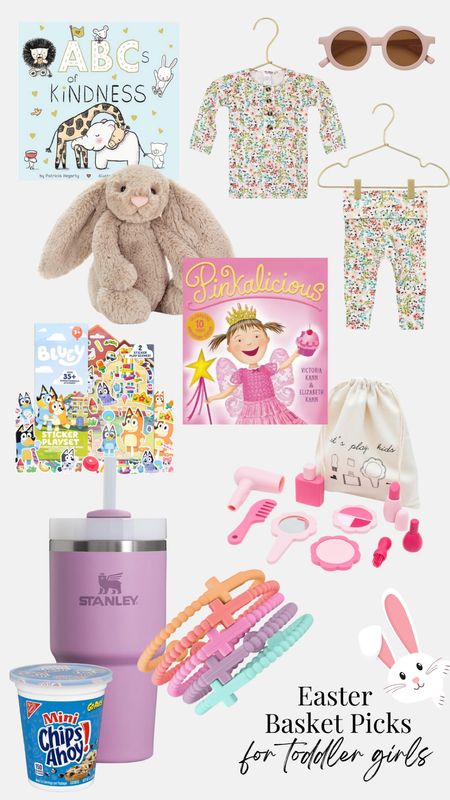 These would be soooo good in a toddler girl’s Easter basket 🫶🏻 Many of these are either going in my daughter’s basket this year, or were in hers last year. Other ideas—bubble gun, personalized necklace, dot paints, water wow book, new swimsuit, sticker booklets, fun bandaids, new sandals, sidewalk chalk, window clings. #EasterBasketFinds

#LTKfamily #LTKkids #LTKfindsunder50