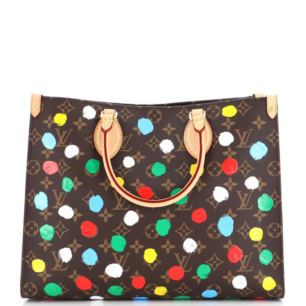 OnTheGo Tote Yayoi Kusama Painted Dots Monogram Canvas MM | Rebag