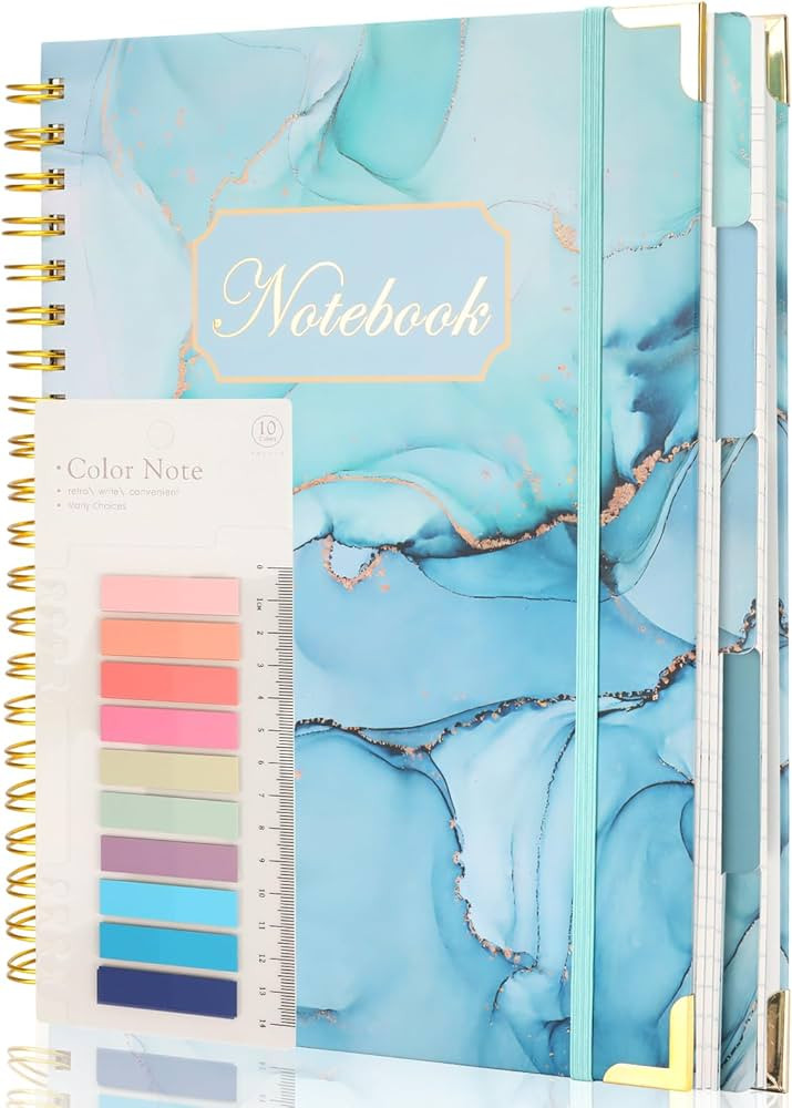 Ddaowanx Hardcover Spiral Notebook, College Ruled Notebook Journal, 8.5"x11", 320 Pages Large Lin... | Amazon (US)