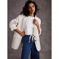 Mint Velvet Cream Wool Blend Blazer | Very (UK)