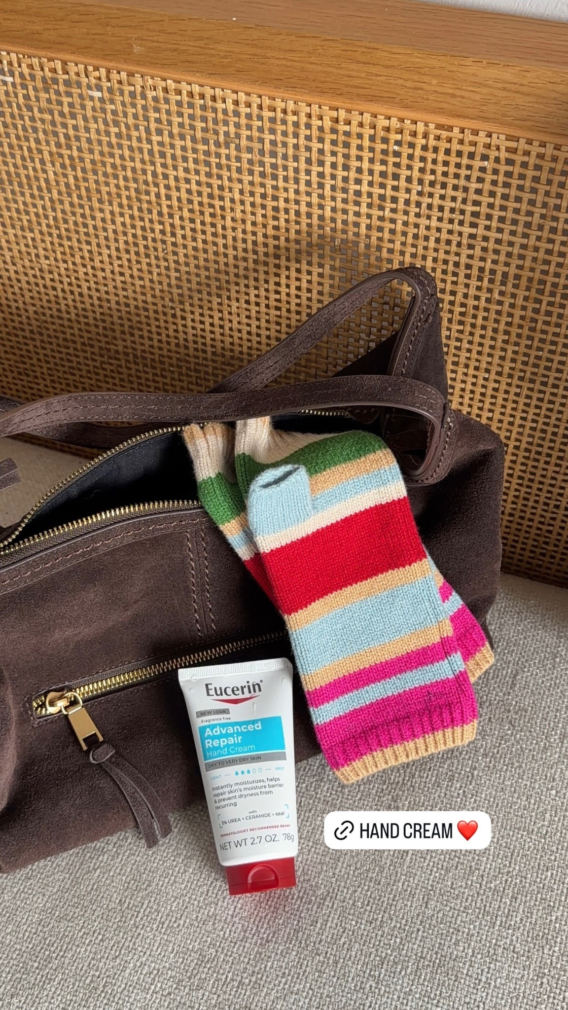 [12/12/25] favorite hand cream | thick moisturizer enriched with ceramides + fragrance free! 
@eucerinus #EucerinPartner
