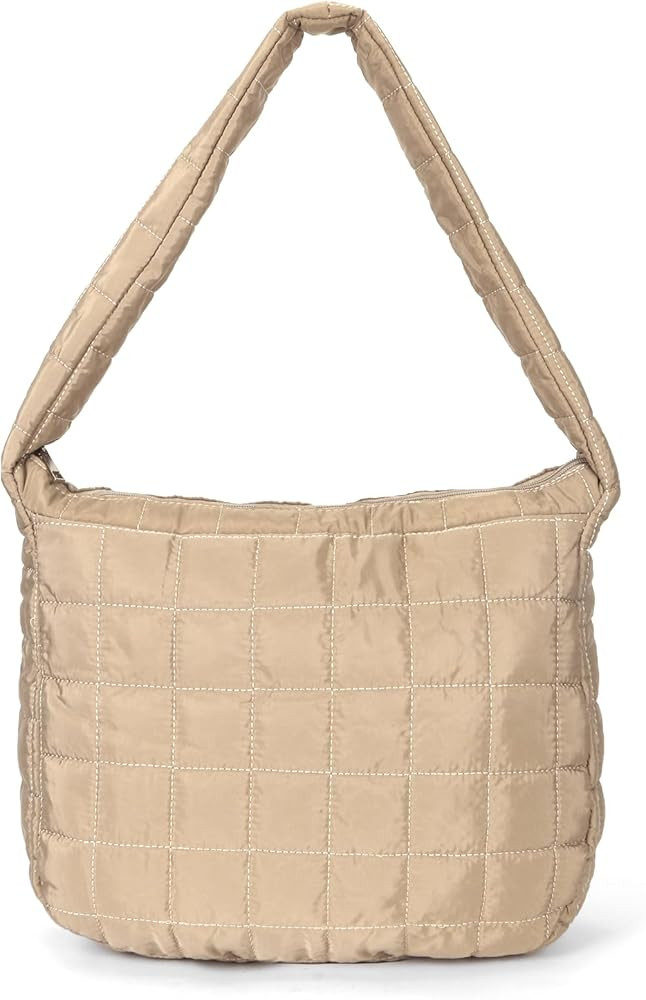 YFGBCX Quilted Tote Bags for Women Lightweight Quilted Padding Shoulder Bag Down Cotton Padded La... | Amazon (US)