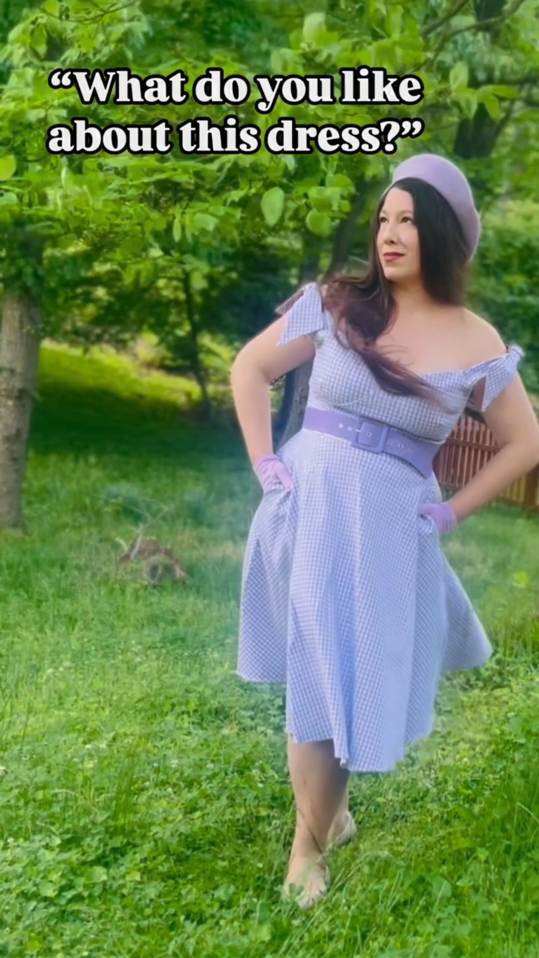 Maybe it’s because I’m a Gemini, but I’ve never been good at just picking one thing over the other…and I happen to be a huge fan of a belted and structured bodice with a swing skirt, a gingham print, AND, of course, pockets! So it’s pretty great when I can have multiple things I love in one look.

This gorgeous Lavender & White Gingham Off The Shoulder Swing Dress kindly gifted to me by Unique Vintage makes my indecisive little modern x vintage heart so happy. 🥹 

💜 What do you love most about this dress?

#LTKMidsize #LTKSeasonal #LTKSummerEdit
