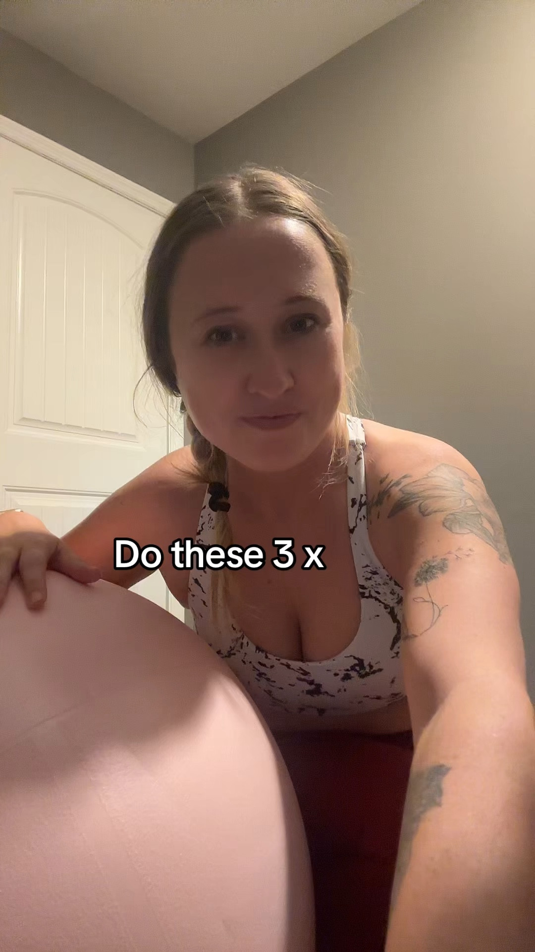 Get an ab workout in using only a yoga ball 

#LTKFitness #LTKActive #LTKWatchNow