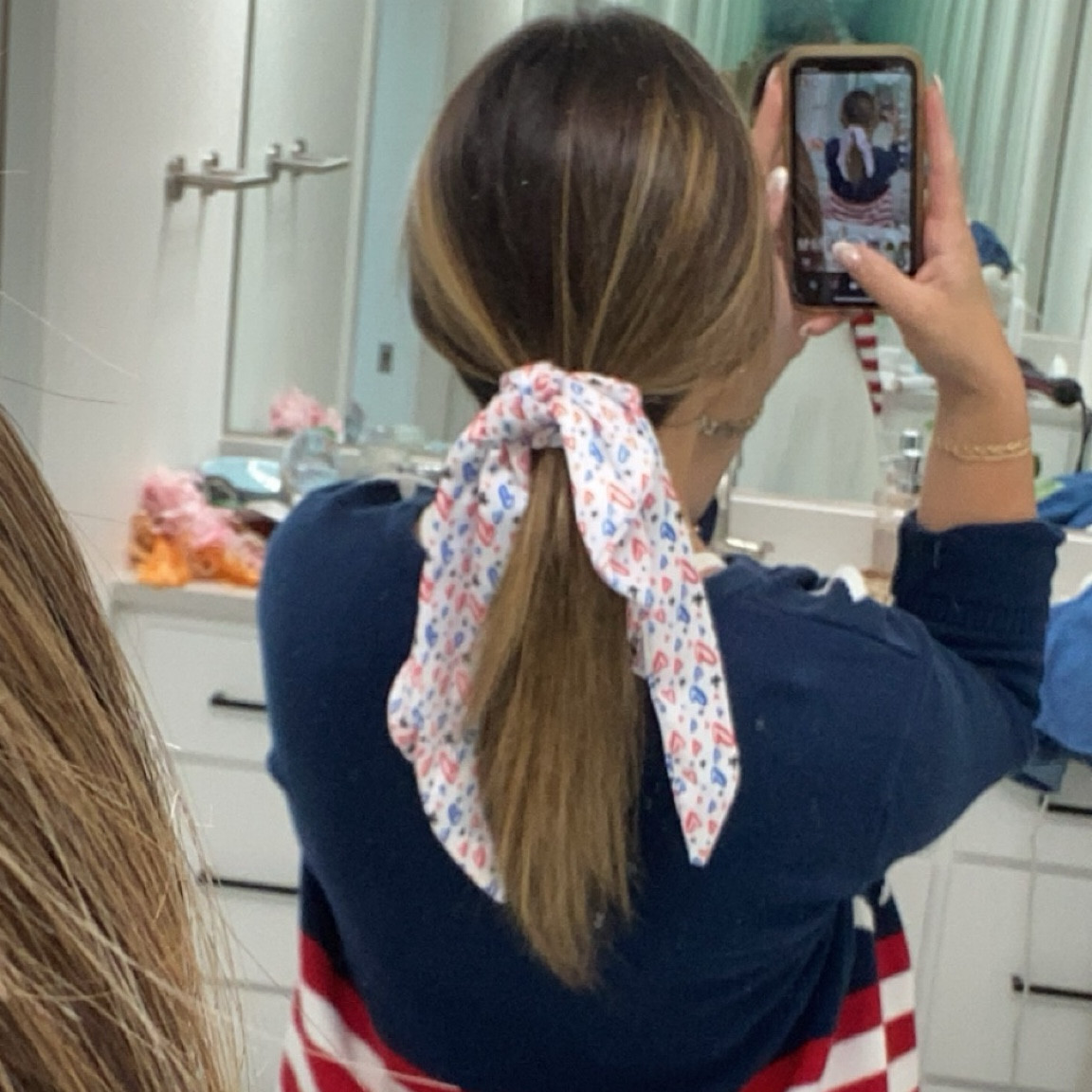 Cute summer hair bow scrunchie ❤️💙

#LTKSeasonal #LTKStyleTip #LTKBeauty