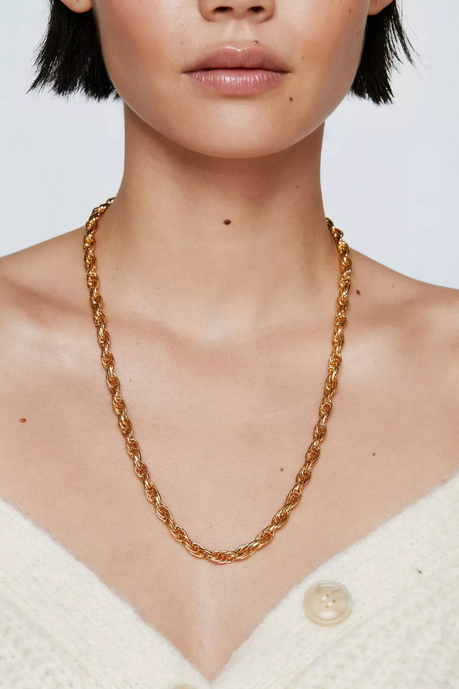 Gold Plated Twisted Chain Necklace | Nasty Gal UK (+IE)