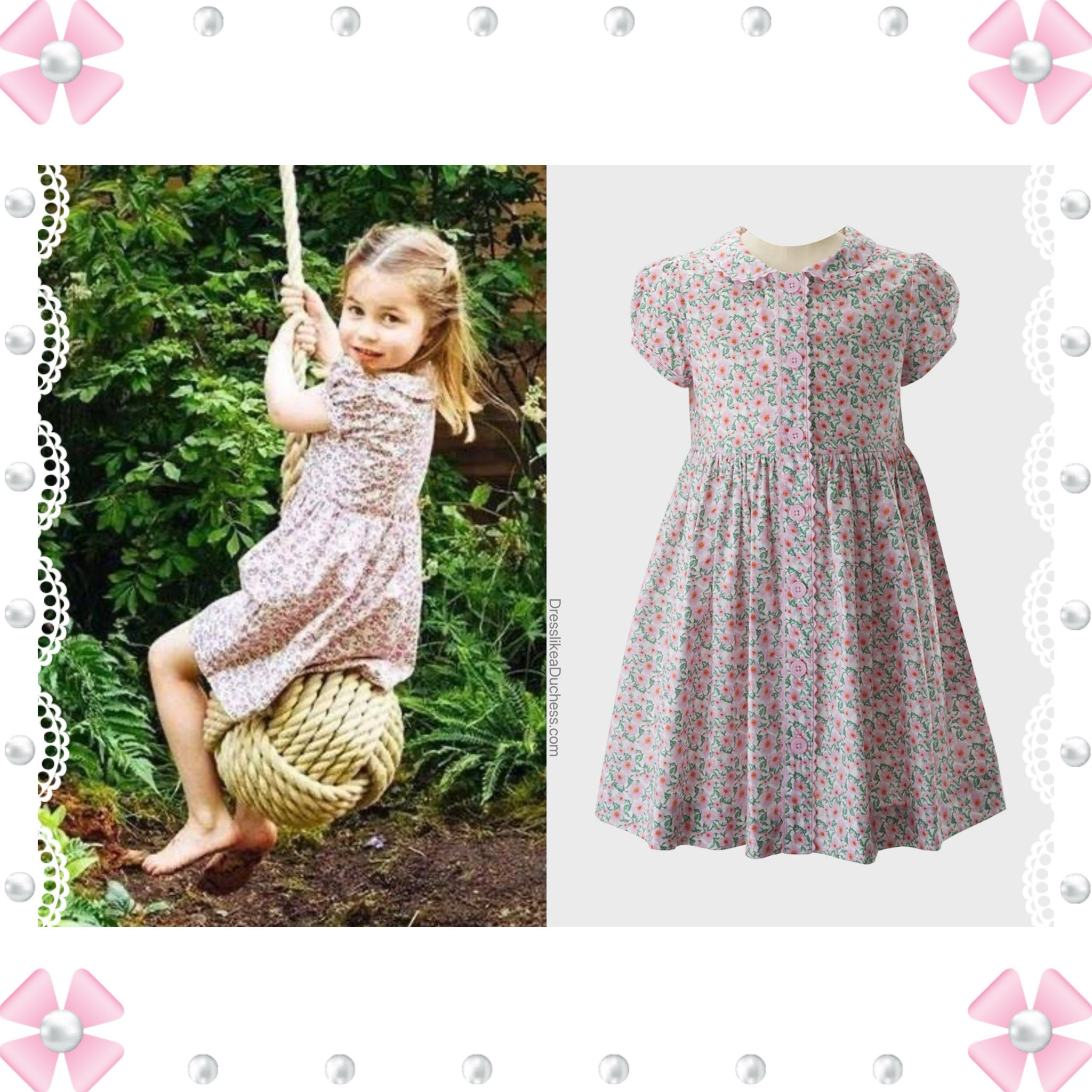 princess charlotte rachel riley dress Rachel Riley Ditsy Floral Button-Front Dress - Princess Charlotte Dresses