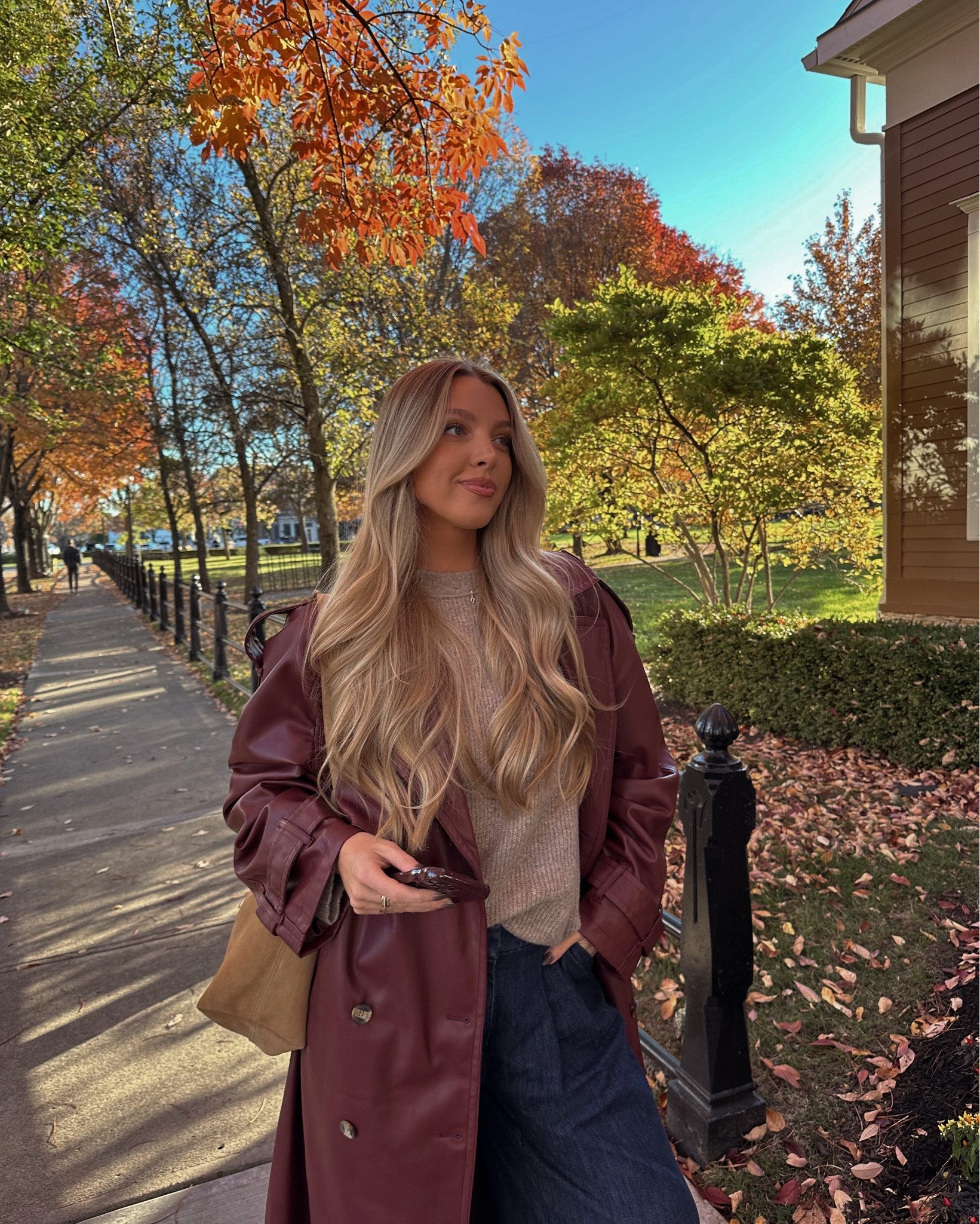 best time of the year 🍁🍒🤎 I can’t believe this is all @americaneagle !! 

#AEPartner #AEJeans #ootd #autumnstyle 

#LTKSeasonal #LTKHoliday #LTKStyleTip