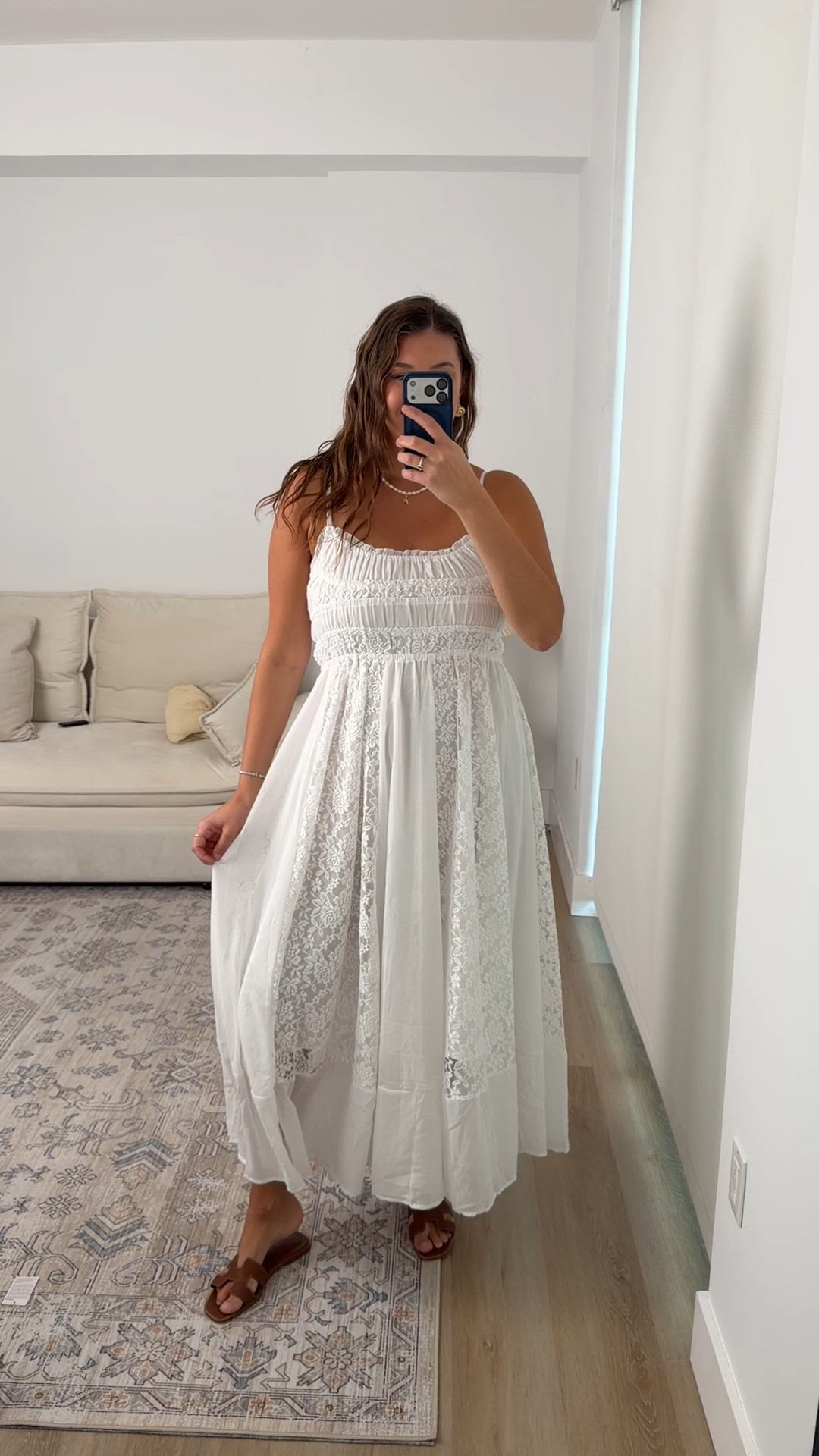 This dress feels like summer romance in the best way 🤍
Lightweight, flowy, and so flattering with the lace detail — perfect for vacation dinners, beach walks, or a casual event where you still want to feel pretty.

Easy to dress up or down with sandals and simple jewelry.
Everything linked here ✨

Keywords:
white lace dress | summer maxi dress | vacation dress | beach dinner outfit | resort wear | white summer dress | flowy maxi dress | amazon summer dress | casual wedding guest dress | neutral sandals | romantic summer outfit

#LTKWedding #LTKMidsize #LTKU
