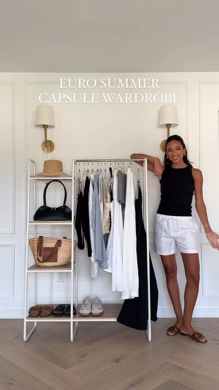 Euro summer capsule wardrobe 🤍 Sizing details below 👇🏽

Black midi dress - 2
White Linen pant - S
Gingham short - 26
White maxi skirt - XS
White mini dress - XS
Cream top - XS
Black top - XS
White tank - XS
Blue striped shirt - XS
White linen shirt - XS
Black sweater - XS
Cream swim top - XS
Cream swim bottoms - S
Black swimsuit - XS

Europe outfits
Summer outfits 
Summer dress 


#LTKStyleTip #LTKTravel #LTKFindsUnder100