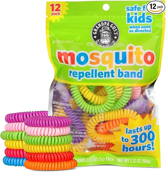 Grandpa Gus's Mosquito Repellent Bracelets - Wearable Bug Repellent Bands for Kids and Adults, DE... | Amazon (US)