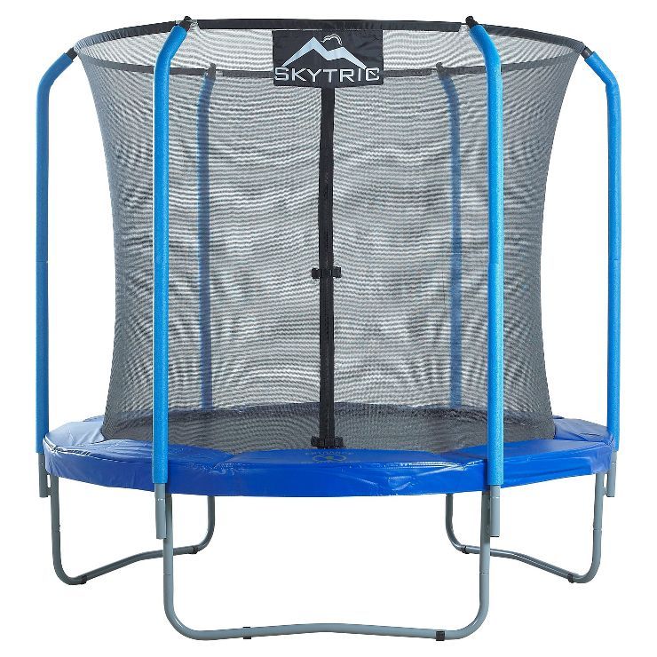 Skytric 8' Trampoline with Top Ring Enclosure System equipped with the "Easy Assemble Feature" | Target