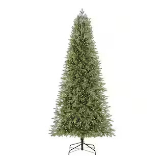 Home Accents Holiday 7.5 ft. Jackson Noble Fir Slim LED Pre-Lit Artificial Christmas Tree T22 W14... | The Home Depot