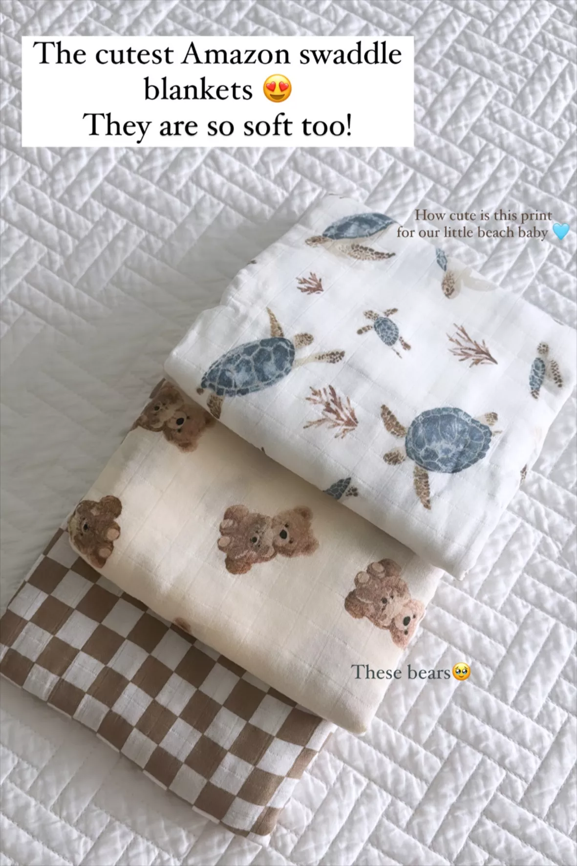 LifeTree Muslin Swaddle Blankets Neutral, Baby Swaddling Wrap