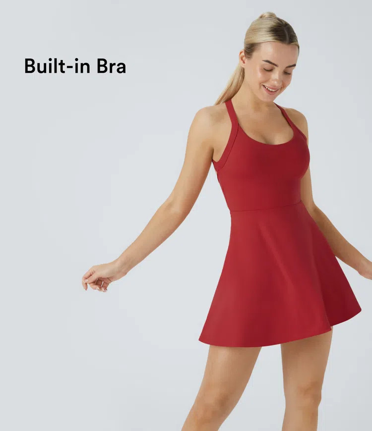 Women’s Backless Twisted Active Dress - Halara | HALARA