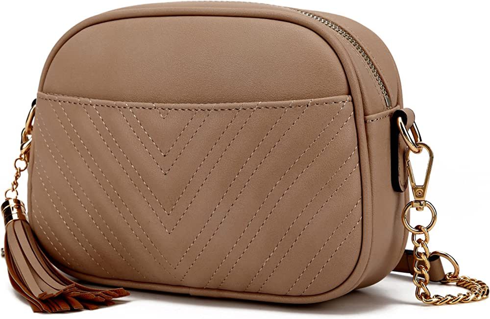 lola mae Quilted Crossbody Bag, Trendy Design Shoulder Purse | Amazon (US)