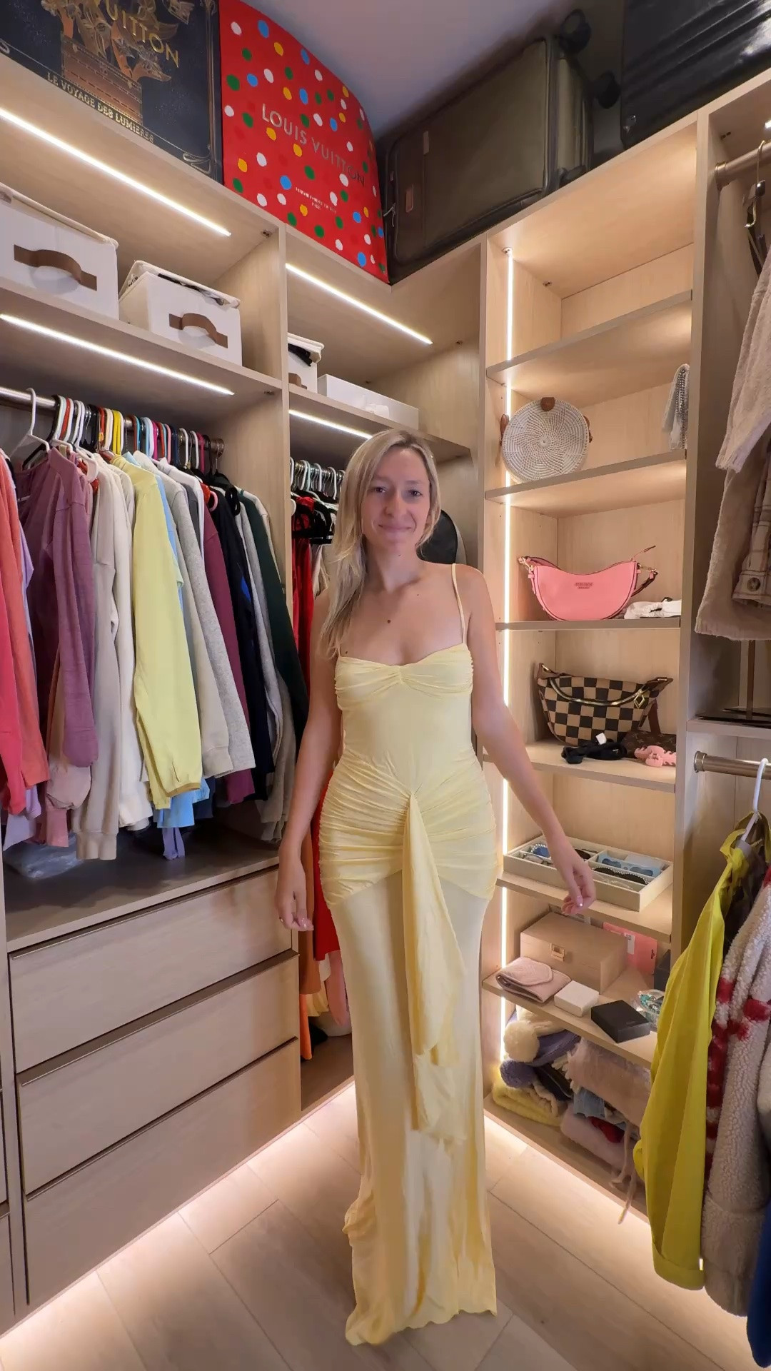 This butter yellow dress is the moment!!! 💛@Revolve 

Wearing a Medium and I’m 5’8” - super stretchy and comfortable to move in! Would be a great vacation dress or wedding dress guest dress

#LTKootd #LTKTall
