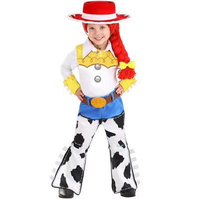 HalloweenCostumes.com 4T Girl Toddler Deluxe Disney Toy Story Jessie Costume, Blue/White/Yellow | Target