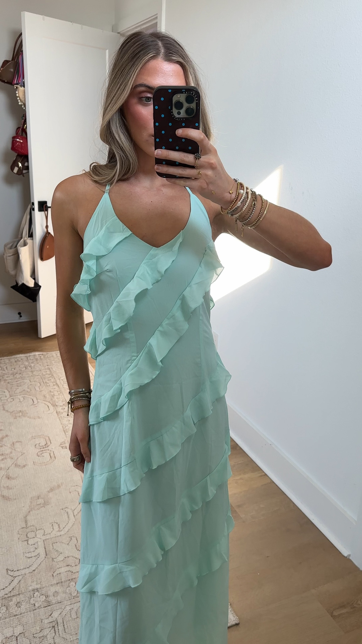 Amazon size small Wenrine Womens Sexy Chiffon Halter Maxi Dress Sleeveless Backless Ruffle Tassel Party Club Dresses

#LTKootd #LTKWedding #LTKSaleAlert