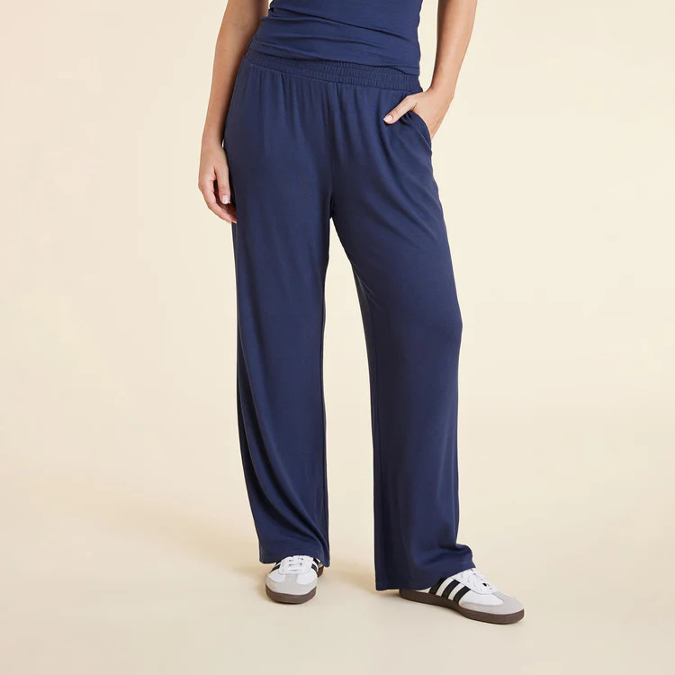 Slinky Rib Wide Leg Pant | nuuds