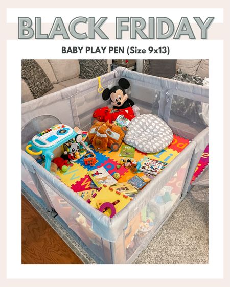 Ooh! Our play pen is on sale for Black Friday! It's 9x13 and one of the best purchases we made this year  

#LTKsalealert #LTKbaby #LTKCyberweek