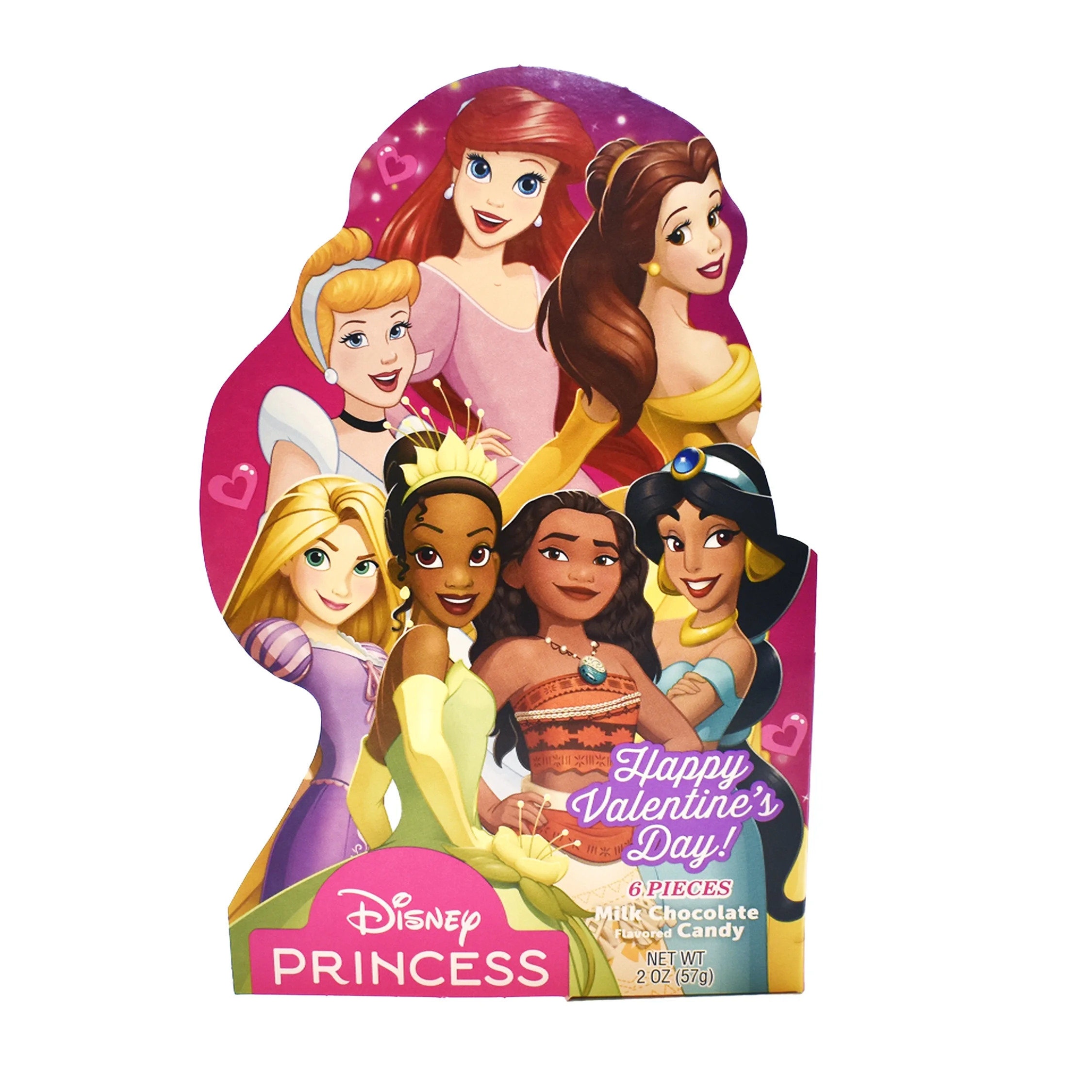 R.M. Palmer Disney Princess Valentine's Box Milk Chocolate, 2oz, 6 Count | Walmart (US)