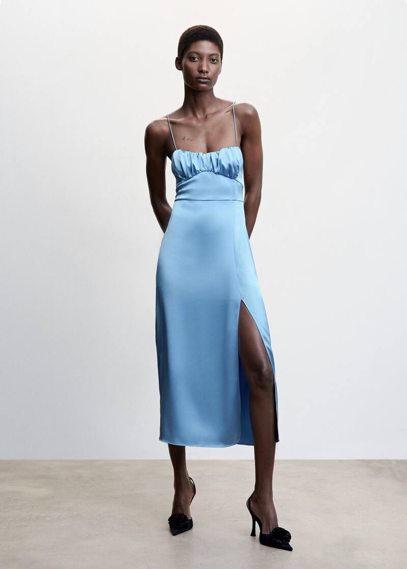 Satin camisole dress -  Women | Mango USA | MANGO (US)