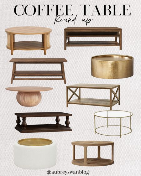 Coffee table round up! I included higher end tables as well as more affordable. 

Coffee tables, Walmart finds, Target finds, Pottery Barn finds, living room coffee tables, Wayfair coffee table 