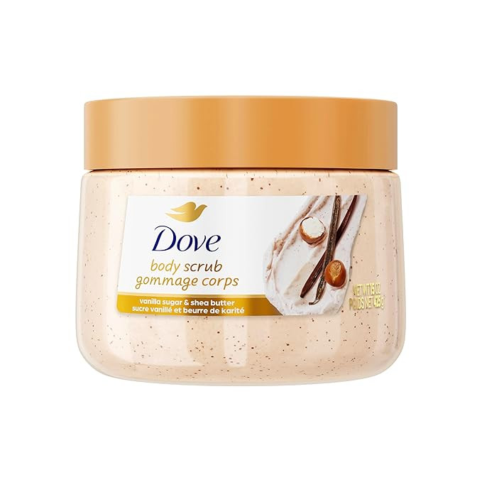 Dove Vanilla Sugar & Shea Butter Body Scrub Exfoliates and Deeply Nourishes for Smooth, Radiant S... | Amazon (US)