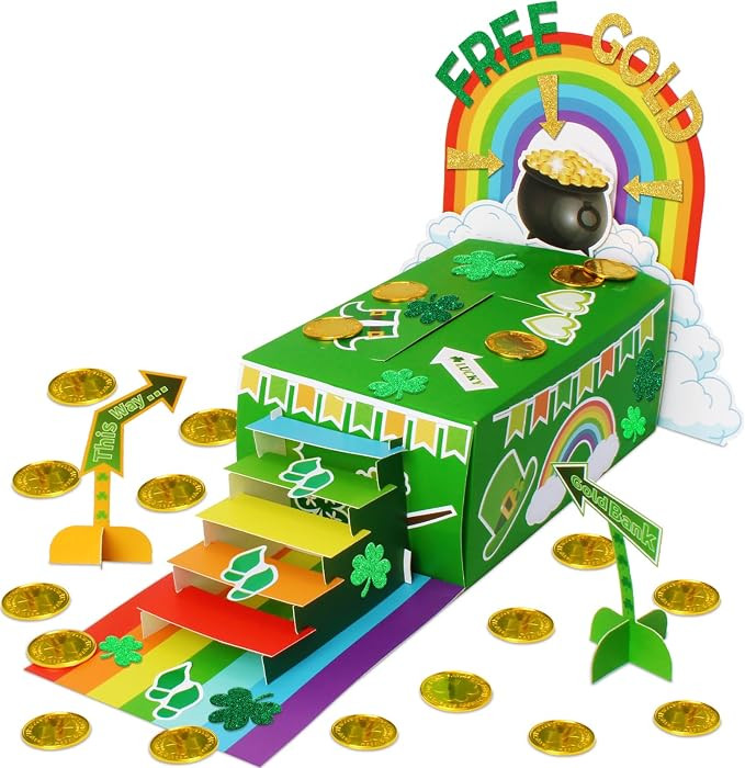 GYGOT St. Patrick's Day Leprechaun Trap Kit for Kids, DIY Craft Catch a Leprechaun Kit for Kids,S... | Amazon (US)